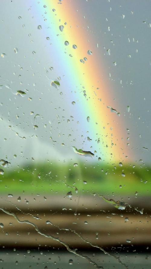 雨后彩虹图片大全唯美 雨后彩虹配图唯美图片欣